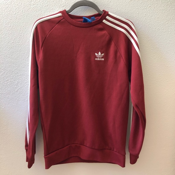 maroon adidas sweater